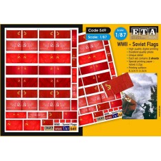 1/87 WWII Soviet Flags (2 sheets)
