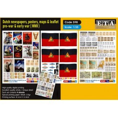 1/35 Pre-war & Early War Dutch Newspapers and Posters (4 sheets)