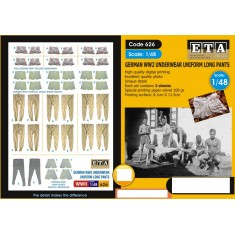 1/48 WWII German Underwear Uniform Long Pants (2 sheets)