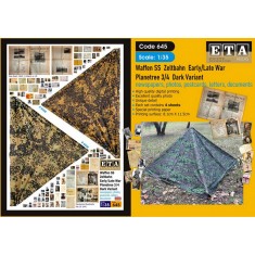 1/35 Waffen SS Zeltbahn Early/Late Planetree 3/4 Dark Variant (4 sheets)