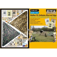 1/35 Waffen SS Zeltbahn Blurred Edge (4 sheets)