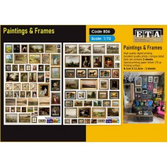 1/72 1/76 WWII Paintings With Frames for All Season (2 sheets)