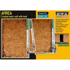 1/35 African Cracked Outer Wall with Mud (4 sheets)