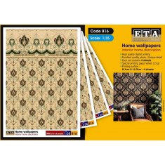 1/35 1/32 WWII Home Wallpapers for All Season (4 sheets)