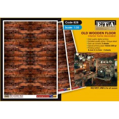 1/35, 1/32 WWII Wild West Old Wooden Floor for All Season (3 sheets)