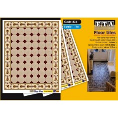 1/16 Floor Tiles for All Season #834 (3 sheets)