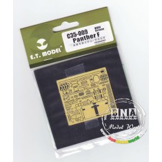 Photo-etched parts for 1/35 WWII German Panther F for Dragon kit