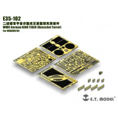 1/35 WWII German KING TIGER (Henschel Turret) Photo-etched Upgrade set for Dragon Kit