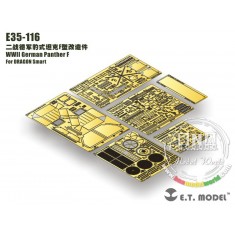 1/35 WWII German Panther F Upgrade set for Dragon Smart Kit (6 PE Sheets)