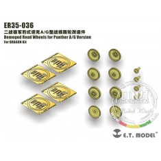 1/35 Damaged Road Wheels for Panther A/G Version for Dragon kit