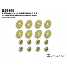 1/35 Russian BTR-60PB APC Weighted Road Wheels (x8) for Trumpeter 01544 kit