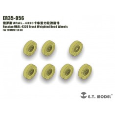 1/35 Russian URAL-4320 Truck Weighted Road Wheels for Trumpeter kit (Resin, 7pcs)