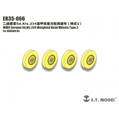 1/35 WWII German Sd.Kfz.234 Weighted Road Wheels Set Type 2 for Dragon kit