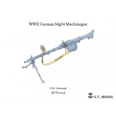 1/16 WWII German MG34 Machinegun (3D Printed)