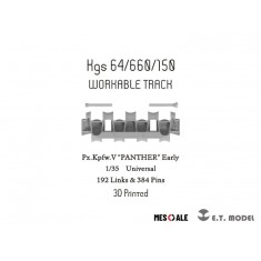 1/35 WWII German Pz.Kpfw.V Panther Early Workable Track (3D Printed)