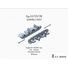 1/35 WWII German TIGER I Late Workable Track (3D Printed)