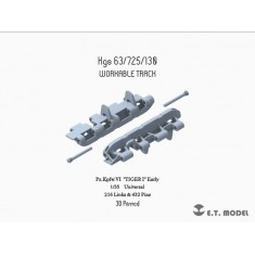 1/35 WWII German TIGER I Early Workable Track (3D Printed)