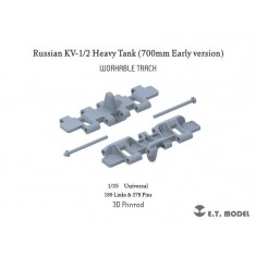1/35 Russian KV-1/2 Heavy Tank (700mm Early version) Workable Track