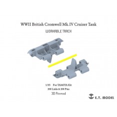 1/35 WWII British Cromwell Mk.IV Cruiser Tank Workable Track (3D Printed) for Tamiya Kit