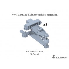 1/35 WWII German Sd.Kfz.234 Workable Suspension for Dragon kits