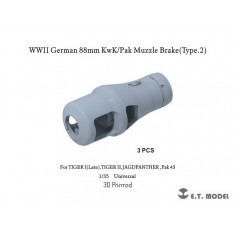 1/35 WWII German 88mm KwK/Pak Muzzle Brake (Type.2)