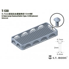 0.7mm Large Conical Bolts Type.1 (240pcs)