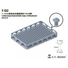 1.1mm Large Conical Bolts Type.1 (240pcs)