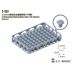 2.5mm Large Conical Bolts Type.1 (70pcs)