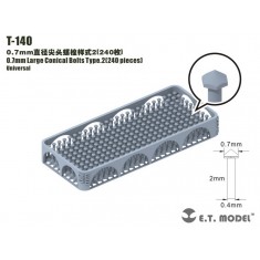 0.7mm Large Conical Bolts Type.2 (240pcs)