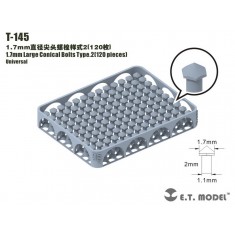 1.7mm Large Conical Bolts Type.2 (120pcs)
