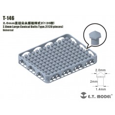2.0mm Large Conical Bolts Type.2 (120pcs)