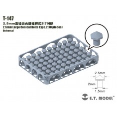 2.5mm Large Conical Bolts Type.2 (70pcs)