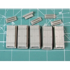 1/35 Wooden Ammo Boxes for SdKfz.181 Tiger Ausf.E 8.8cm KwK.36