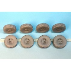 1/72 KTO Rosomak Polish APC Sagged Wheel Set with Masks for IBG Kit