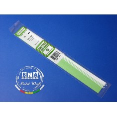 White Styrene Strip 0.38mm x 1.5mm (.015"x.06") 10pcs Length: 35cm (14")