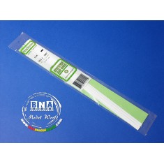 White Styrene Strip 0.38mm x 2.0mm (.015"x.08") 10pcs Length: 35cm (14")