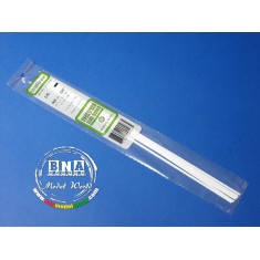 White Styrene Strip 0.5mm x 3.2mm (.02"x.125") 10pcs Length: 35cm (14")