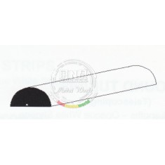 White Styrene Half Round Diameter: 1.5mm/.06" 5pcs Length: 35cm (14")