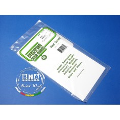 Styrene Novelty/Drop Siding (Spacing: 1.5mm; 1.0mm Thick) 15cmx30cm 1pcs
