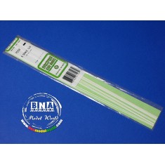 Styrene S-Strips (Size: 0.4mm x 1.2mm; Scale: 1 x 3) Length: 35cm 10pcs