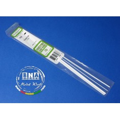 Styrene S-Strips (Size: 0.8mm x 1.2mm; Scale: 2 x 3) Length: 35cm 10pcs