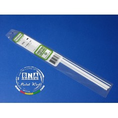 Styrene S-Strips (Size: 0.8mm x 2.4mm; Scale: 2 x 6) Length: 35cm 10pcs