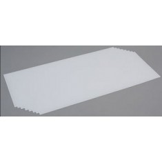 Opaque White Styrene Sheet (Size: 8" x 21"; Thickness: .01"/0.25mm) 8pcs