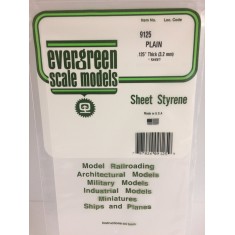 Plain Opaque White Polystyrene Sheet 0.125''/3.2mm (1pc)