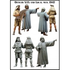 1/35 Officer SAS and Local Man 1942 (2 Figures)