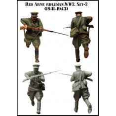 1/35 WWII Soviet Soldier in Fight (Red Army Rifleman) 1941-1943 Set #2 (1 Figure)