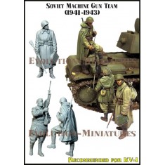 1/35 Soviet Machine Gun Team 1941-1943 for KV-1 (3 figures)