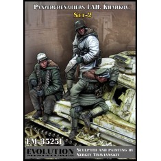 1/35 Panzergrenadiers Lah. Kharkov. Set #2 (3 figures)