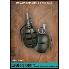1/35 Russian Grenades F-1 and RGD