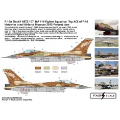 1/48 IAF F-16A/B Netz Decal